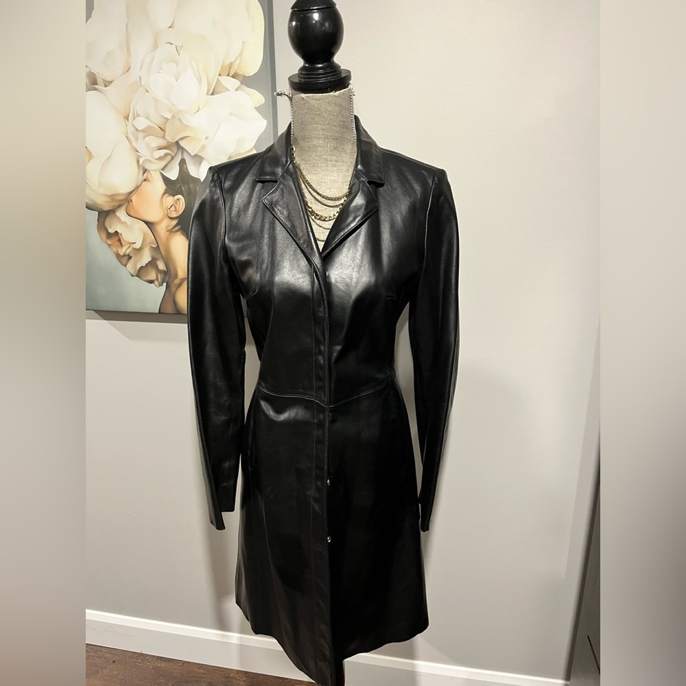 Vintage ladies leather coat